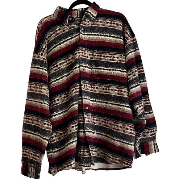 North River Men's Southwestern Shirt, Multi-Color, Flannel Like Material, XL - Picture 1 of 4